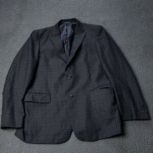 Tommy Hilfiger Checkered Polyester Blend Blazer Multicolor Mens 40R